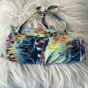 Multi-Color Palmarosa  Bandeau Bikini Top